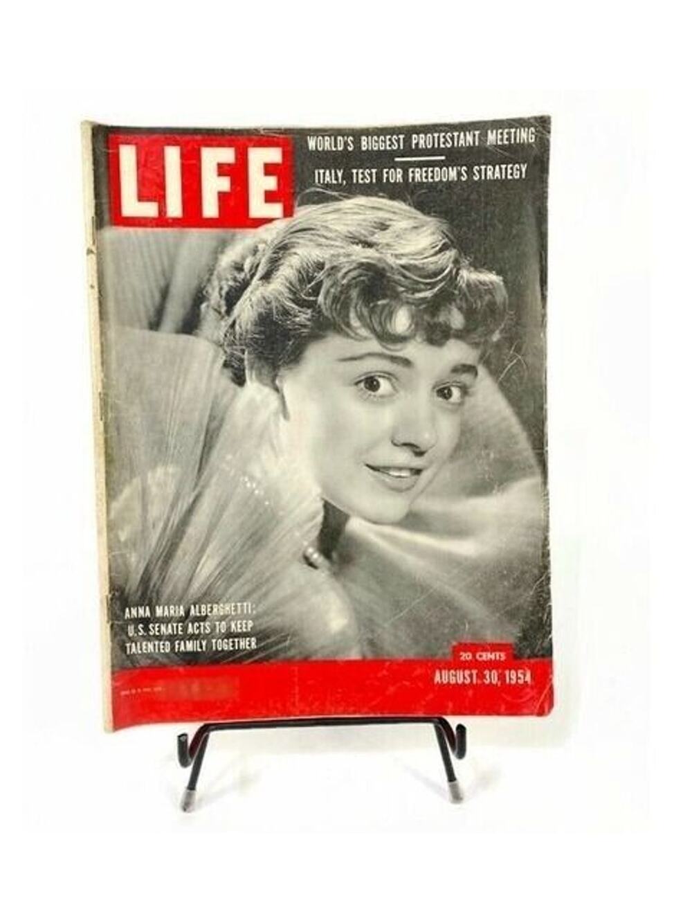 LIFE Magazine August 30 1954 Anna Maria Alberghetti Cover Vintage 1950s